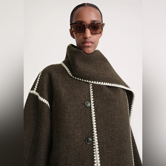 Toteme Scarf Jacket in chocolate melange - Picture 4 of 4